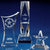 Branded Promotional CRYSTAL GLASS BUSINESS PAPERWEIGHT OR AWARD Award From Concept Incentives.