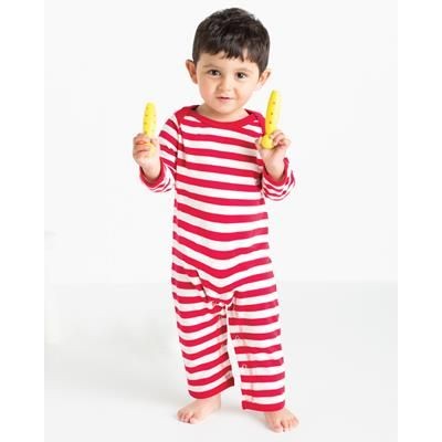 Branded Promotional BABYBUGZ BABY STRIPY ROMPASUIT Babywear From Concept Incentives.