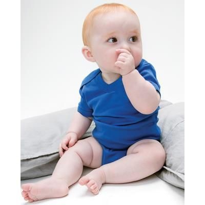 Branded Promotional BABYBUGZ ORGANIC V NECK BABYGROW BODYSUIT Babywear From Concept Incentives.