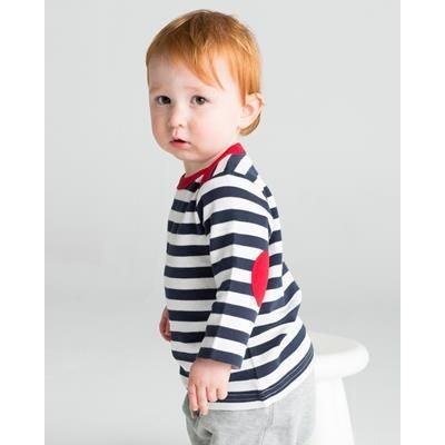 Branded Promotional BABYBUGZ BABY STRIPY LONG SLEEVE TEE SHIRT Babywear From Concept Incentives.