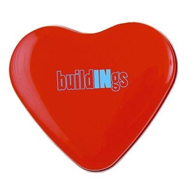 Branded Promotional HEART SWEETS TIN Sweets From Concept Incentives.