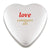 Branded Promotional LARGE HEART TIN in Silver Sweets From Concept Incentives.