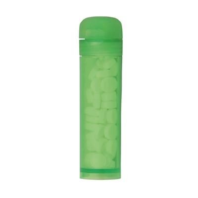 Branded Promotional MINTS TUBE with 11g of Mints in Pale Green Mints From Concept Incentives.