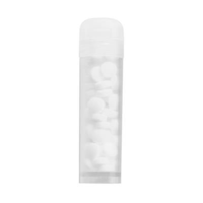 Branded Promotional MINTS TUBE with 11g of Mints in Clear Transparent Mints From Concept Incentives.