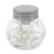 Branded Promotional SMALL GLASS JAR with 40g of Mints in Silver Mints From Concept Incentives.