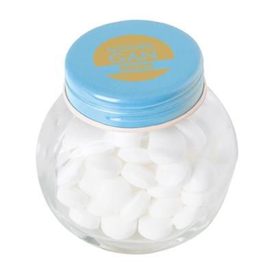 Branded Promotional SMALL GLASS MINTS JAR Mints From Concept Incentives.