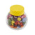 Branded Promotional SMALL GLASS JAR with 30g of Chocs in Yellow Sweets From Concept Incentives.