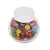 Branded Promotional SMALL GLASS JAR with 30g of Chocs in White Sweets From Concept Incentives.