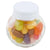 Branded Promotional SMALL GLASS JAR with 40g of Jelly Beans in White Sweets From Concept Incentives.