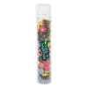 Branded Promotional PLASTIC TUBE with 17g of Sugar Coated Chocolate Sweets Sweets From Concept Incentives.