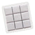 Branded Promotional CLEAR TRANSPARENT PLASTIC SELF LOCKING BOX with 9x5g Belgian Chocolate Chocolate From Concept Incentives.