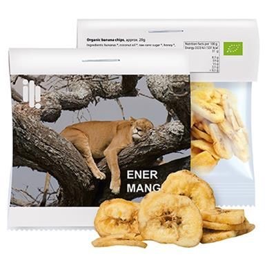 Branded Promotional EXPRESS ORGANIC BANANA CHIPS Fruit &amp; Nut Mix From Concept Incentives.