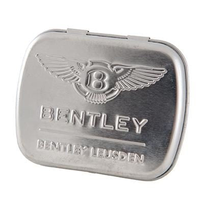 Branded Promotional MINTS TIN with Embossed Lid Mints From Concept Incentives.