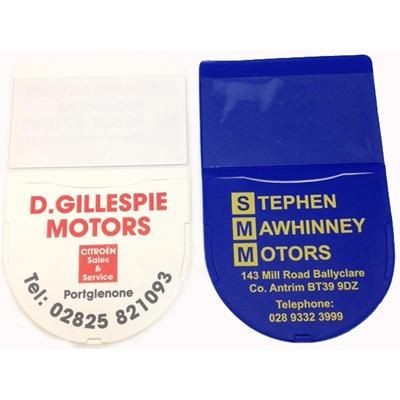 Branded Promotional SHIELD PVC TAX ROUND DISC HOLDER Tax Disc Holder From Concept Incentives.