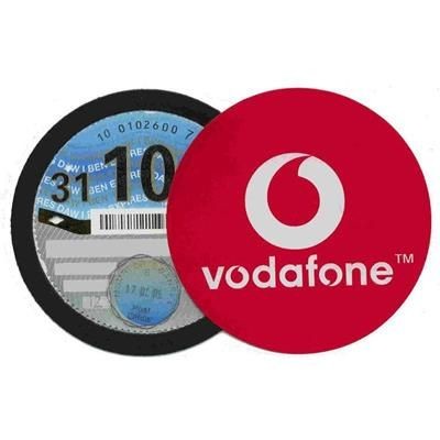 Branded Promotional MAGNETIC PAPER TAX ROUND DISC HOLDER Tax Disc Holder From Concept Incentives.