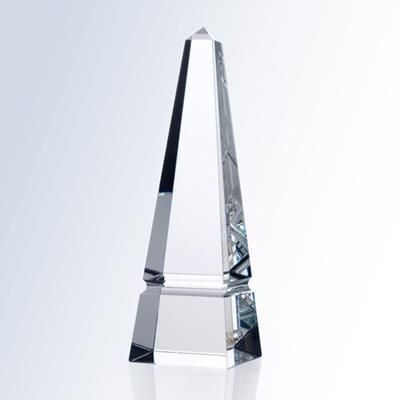 Branded Promotional OPTIC CRYSTAL GROOVE OBELISK AWARD Award From Concept Incentives.