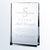 Branded Promotional VERTICAL RECTANGLE GLASS PLAQUE AWARD Award From Concept Incentives.