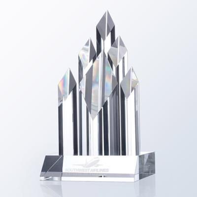 Branded Promotional OPTICAL CRYSTAL GLASS FIVE STAR DIAMOND AWARD Award From Concept Incentives.