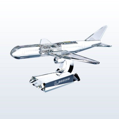 Branded Promotional OPTIC CRYSTAL AEROPLANE MODEL AWARD Award From Concept Incentives.