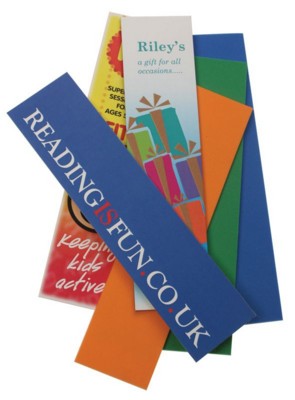 Branded Promotional FOAM BACKED CARD BOOKMARK Bookmark From Concept Incentives.