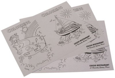 Branded Promotional COLOURING SHEET Colouring Sheet From Concept Incentives.