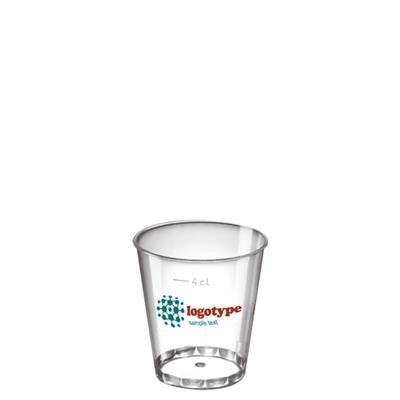 Branded Promotional DISPOSABLE PLASTIC SHOT 80ML Shot Tot Glass From Concept Incentives.