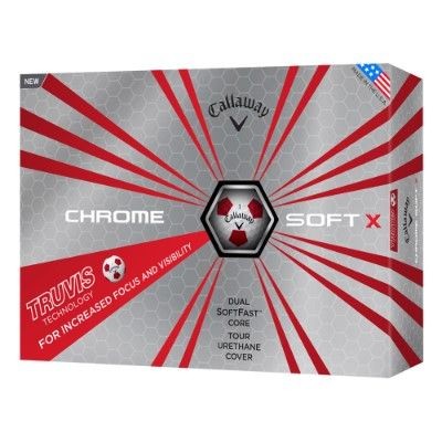 Branded Promotional CALLAWAY SILVER CHROME SOFT X TRUVIS GOLF BALL Golf Balls From Concept Incentives.