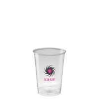 Branded Promotional PLASTIC CLEAR TRANSPARENT VENDING CUP 160ML-5 Cup Plastic From Concept Incentives.