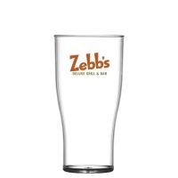Branded Promotional REUSABLE PLASTIC TULIP BEER GLASS 568ML-20OZ-PINT - POLYSTRENE Cup Plastic From Concept Incentives.