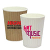 Branded Promotional RIPPLED SIMPLICITY PAPER CUP 12OZ-340ML Cup Paper From Concept Incentives.