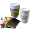 Branded Promotional SOLID PAPER CUP SLEEVE 8-10OZ-240-300ML Cup Holder From Concept Incentives.