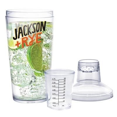 Branded Promotional PLASTIC MANHATTAN COCKTAIL SHAKE 17OZ-500ML Cocktail Shaker From Concept Incentives.