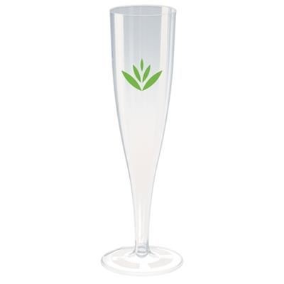 Branded Promotional DISPOSABLE PLASTIC CHAMPAGNE FLUTE 157ML-6OZ Chopsticks From Concept Incentives.