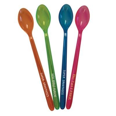 Branded Promotional DISPOSABLE PLASTIC SUNDAE SPOON Spoon From Concept Incentives.