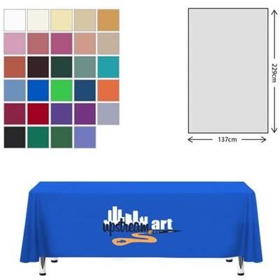 Branded Promotional FABRIC RECTANGULAR TABLE CLOTH 138 X 229CM Chopsticks From Concept Incentives.
