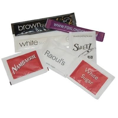 Branded Promotional SUGAR SACHETS 3G LOW QUANTITIES Chopsticks From Concept Incentives.