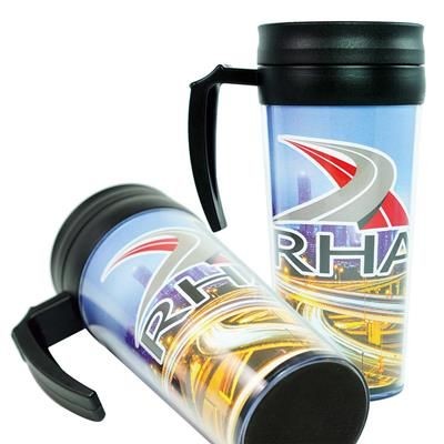 Branded Promotional THERMAL INSULATED TRAVEL PHOTO INSERT FLASK with Handle Chopsticks From Concept Incentives.