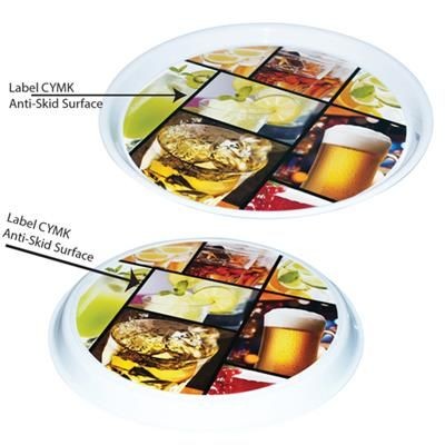 Branded Promotional ROUND TRAY 37CM Chopsticks From Concept Incentives.
