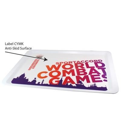 Branded Promotional FULL COLOUR PLASTIC TRAY Chopsticks From Concept Incentives.