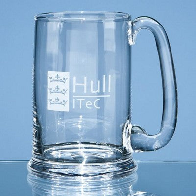 Branded Promotional LARGE DARTINGTON CRYSTAL REAL ALE TANKARD Beer Glass From Concept Incentives.
