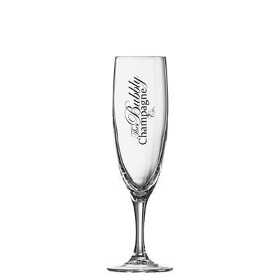 Branded Promotional ELEGANCE FLUTE GLASS 100ML-3 Chopsticks From Concept Incentives.