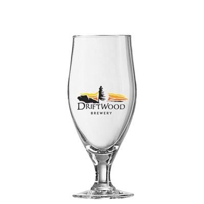 Branded Promotional CERVOISE STEMMED BEER GLASS 500ML-17OZ Chopsticks From Concept Incentives.
