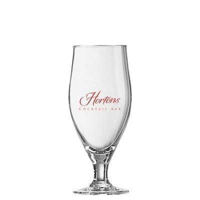 Branded Promotional CERVOISE STEMMED BEER GLASS 380ML-12 Chopsticks From Concept Incentives.
