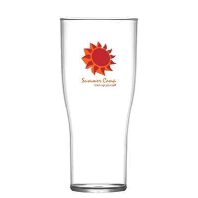 Branded Promotional REUSABLE TULIP BEER GLASS 625ML-22OZ - POLYCARBONATE - CE Chopsticks From Concept Incentives.