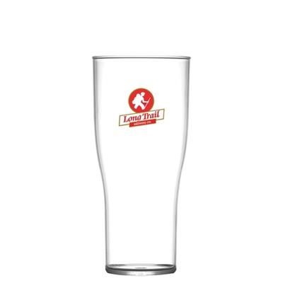 Branded Promotional REUSABLE TULIP BEER GLASS 568ML-20OZ-PINT - POLYCARBONATE - CE Chopsticks From Concept Incentives.