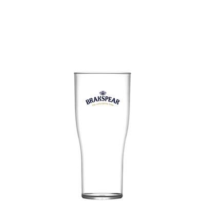 Branded Promotional REUSABLE TULIP BEER GLASS 284ML-10OZ-HALF PINT - POLYCARBONATE Chopsticks From Concept Incentives.