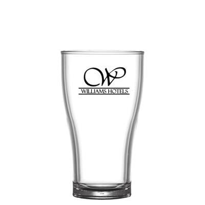 Branded Promotional REUSABLE CONICAL BEER GLASS 284ML-10OZ-HALF PINT Chopsticks From Concept Incentives.