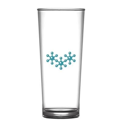 Branded Promotional REUSABLE HIBALL GLASSES 568ML-20OZ-PINT - POLYCARBONATE Chopsticks From Concept Incentives.