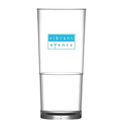 Branded Promotional REUSABLE PLASTIC STACK CUP 568ML-20OZ-PINT - POLYCARBONATE Chopsticks From Concept Incentives.