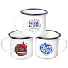 Branded Promotional PREMIUM FULL COLOUR ENAMEL MUG SET 10OZ-285ML Mug From Concept Incentives.